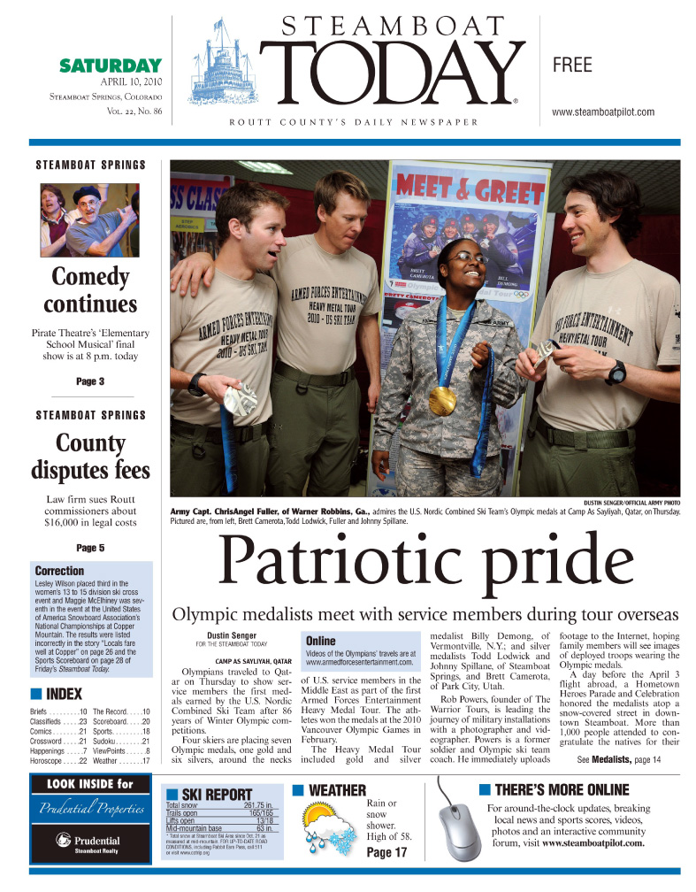 Olympians Share Medals With Troops Overseas